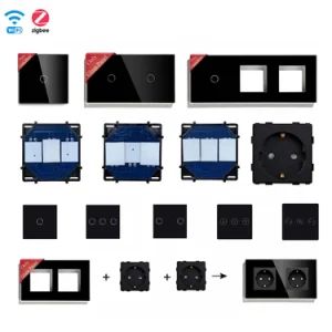 Abuk Tuya Zigbee Smart Home Products WiFi Smart Home Light Switch Glass Touch Electric Wall Jacks Socket and Power Switches - Wenzhou Mvava Electrical Technology Co.,Ltd - China