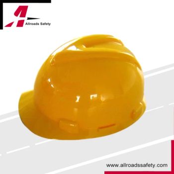 HDPE Buckle Plastic Lining Labor Protection Hard Hats Construction Site Safety Helmet with Ventilation Holes - Taizhou Allroads Safety Co., Ltd. - China
