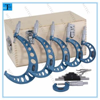 Measuring Device Metric Outside Micrometer Set (0-25/25-50/50-75/75-100/100-125/125-150mm) - Mitech Metrology Co., Ltd. - China