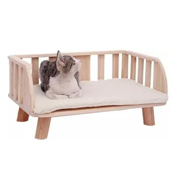Pet Houses &Furniture Wooden Pet Bed Dog Bed Wood Pet Beds for Cats and Dogs - Cao County Zhi Zhen Mei Wood Co., Ltd. - China