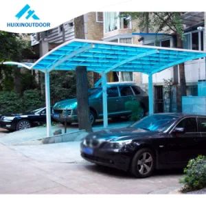 Carport Garages Steel Structure Motorized Hx115 Origin China Certification CE PC Thickness 26mm PC Warranty 10 Years Customized - Guangdong Huixin Metal Products Co., Ltd. - China