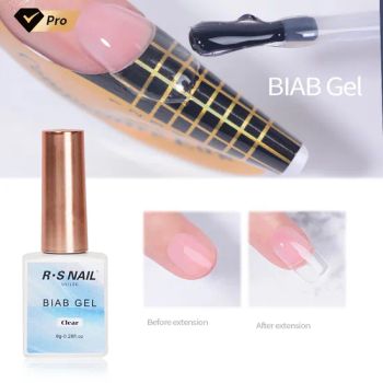 R S Nail Best Selling Biab Gel Builder Base Clear Nail Gel in Bottle Hard Gel Extension Base Nail for Gel False Nail Tips Glue - Heyuan Ransheng Innovative Materials Co., Ltd. - China