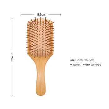 Custom Logo Eco-Friendly Natural Bamboo Comb Detangling Scalp Massage Bamboo Paddle Hair Brushes - Shanghai Sinogym Fitness Co., Ltd. - China