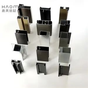Powder Coated Aluminium Extrusion Window Profiles Alloy Alloy Temper T3-T8 Shape Square Trademark Haomei Grade 6000 - Guangdong Hao Mei New Materials Co., Ltd. - China