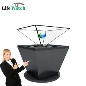 360 Degree 3D Pyramid Hologram Display Showcase/Clear 3D Hologram Pyramid Glass - Shenzhen Rsc Display Electronic Technology Co., Ltd. - China