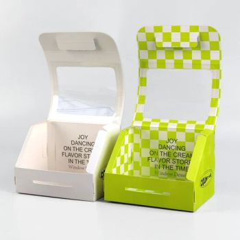 Cake Box-01 Two-Sided Paper Box Recycled Material 15D Lead MOQ100 Glossy/UV - Dongguan Gele Printing Co., Ltd. - China