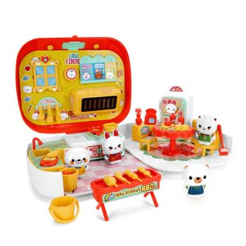 Girls Toy Kids Dollhouse Playset Kids Stove Kitchen Play Set Pet Family Kitchen Kit Children's Toy Doll Houses Portable Suitcase Toy - Shantou Tombo Toys Co., Ltd. - China