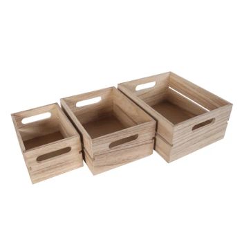 Set of 3 Wooden Crates Wholesale Dog Crate Wood Crate - Caoxian Zhongyi Wooden Co.,Ltd - China