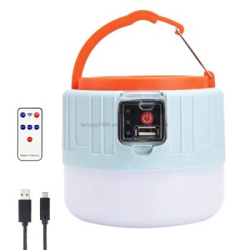 LED Camping Lantern Rechargeable Remote Solar Camping Lantern 3 Lighting Modes Power Bank Outdoor Waterproof Emergency Lantern - Shanghai Lanyou Lighting Co., Ltd. - China
