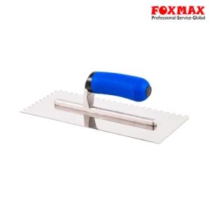 Premium Notched Plastering Tile Trowel in Fine Polished Stainless Steel (FM-PT55) - Suzhou Foxmax Tools Co., Ltd. - China