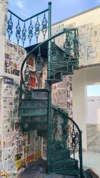 Panel Wooden Staircase Railings Design Panel Color Teak wood Position Balcony Construction Type Durable Material High-quality - Dhanas Metal Designs - India