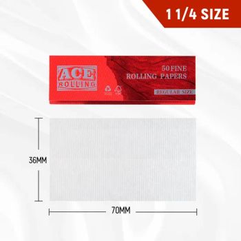 Fast Delivery Regular Size Bleached 18GSM Wood Natural Smoking Rolling Paper - Guangdong ACE Rolling New Materials Technology Co., Ltd. - China