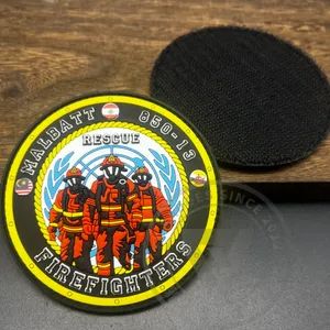 Fire Department PVC Rubber Veclro-on Badge Patches Customize by China Factory - YC Badges (Zhongshan) Limited - China