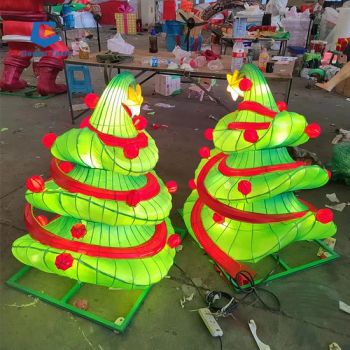 Christmas Events Decorate Large Festival Lanterns Cartoon Christmas Tree Lantern - Sichuan Genial Technology Co., Ltd. - China