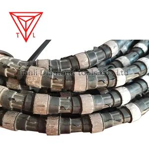 Tianli Diamond Serrated Wire Saw 50M Metal Rubber 100KPCD 1Y Origin China Customer Factory Trademark Tianli Model NO. wire saw - Poyang Tianli Diamond Tools Co., Ltd. - China