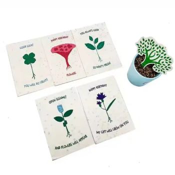 Custom Eco-Friendly Plantable Seed Paper for Thank You Cards, Business Cards, and Packaging Inserts - Global Custom Solutions Co.,Ltd - China