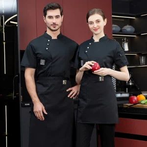 New Fashionable Wholesale Press Button Restaurant Workwear Kitchen Workwear Chef Uniforms for Men and Women - Nc Isa Industry and Trade Company - China
