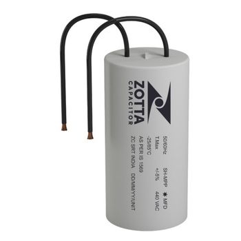 440 V Ac Zotta Ceiling Fan Capacitor, for Fans Brand Zotta Power Source Electric Frequency 50-60 Hertz Usage/Application - Chennatt Electricals - India