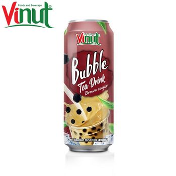 490ml VINUT Low Calories Can (Tinned) White Label Brown Sugar Bubble Tea Drink Manufacturer in Vietnam - Nam Viet F&B - Vietnam