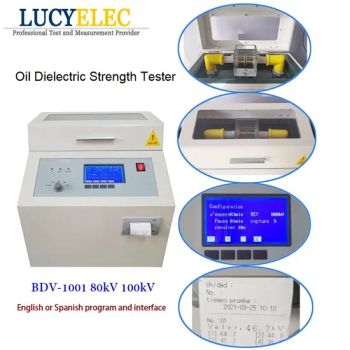 IEC156/ASTM D1816/ D877 Automatic Breakdown Voltage 80kv 100kv Transformer Oil Test Machine - Baoding Lucyelec Test Equipment Co., Ltd. - China