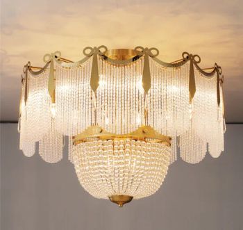 Crystal Flushmount Lamp, Ceiling Light, Ceiling Lamp - ZhongShan Camino Lighting Co., Ltd. - China