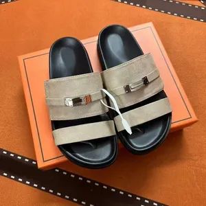 Luxury Designer Logo Women's Sandals, Fashion Trend Flat Slippers Summer Slippers - Quanzhou Licheng District Mr. Huang Trading Co., Ltd. - China