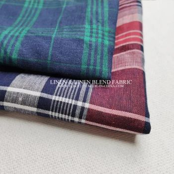 Yarn Dyed Stripe Linen Fabric 100% Pure Flax Linen Use Linen Hometextile Width - Tongling Richeng Textile Printing & Dyeing Co., Ltd. - China