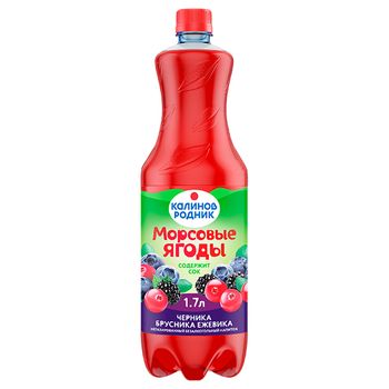 KALINOV MORSOVYE YAGODY Bilberry-Cowberry-Blackberry 1700ml mix berry taste juice-containing still soft drink - AO Kalinov Rodnik - Russian Federation