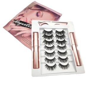 Best Quality Magnetic Eyeliner Eyelash Vendor Customized Boxes Magnetic Eyelashes Lashes - Shanghai July Textile Co.,Ltd - China