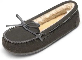 High Sale Fashion Women Faux Fur Cozy House Slippers Suede Leather Moccasin Shoes for Indoor and Outdoor Wear Wool Fur Slippers - Yangzhou Morningbird Headwear Co., Ltd. - China