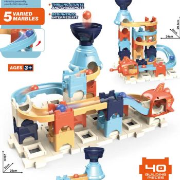 Zhigu Toys Customized Building Block Sets Dly Catapult Roll Ball Track Model Boxed Animals & Cars Anime Theme Made PC for Girls - Shantou Chenghai District Haitong Zhiqu Toy Store - China