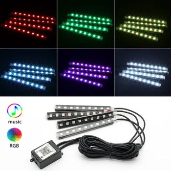 Auto Interior Lighting APP Remote Control 5V 12V Car Ambient Light - Guangzhou iLucky Electronic Technology Co., Ltd. - China