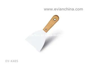 Wooden Handle Putty Knife (EV-K405) Origin China Trademark EVIAN Model NO. EV-K405 Production Capacity - Evian Manufacture Co., Limited - China