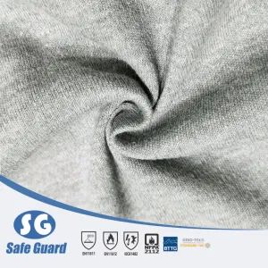 240GSM 100% Cotton Knit Flame Retardant Rib Fabric SG-COTKT Soft Navy Blue Red Royal Blue Custom 155-160cm - HENAN SAFE-GUARD CO., LTD. - China