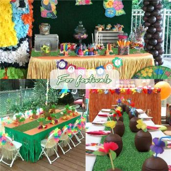 Artificial Grass Table Runners, Green Grass Tabletop Synthetic Grass Table Decorations - Shaoxing City Xinlan Textile CO., LTD. - China