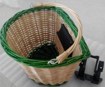 Whole Sale Wicker Bicycle Baskets with Handle & Qr Hot Sale (CA-DE013) - Tianjin Wanhua Vehicle Components Co., Ltd - China