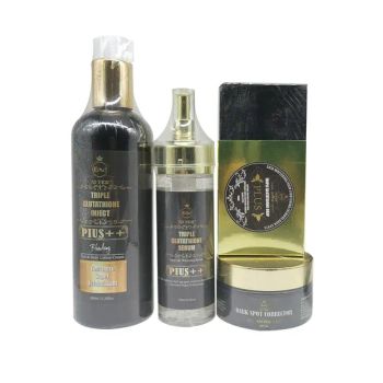 Private Brand Double Glutathione Whitening Serum Improves Skin Tone Skin Care Four-Pieces Sets Inhibits Melanin Antioxidant - Guangzhou E-Mei Biotechnology Co., Ltd. - China