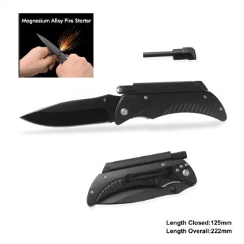 pH Black Folded Survival Knife 222x40x20MM 31068 Combat 1Y Brand pH Color Black Origin China Trademark PH Condition New Folding Folded - Plenty Harvest Manufacturing Limited - China