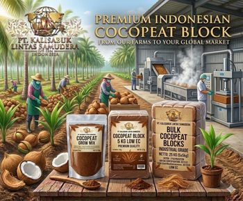 Coco Peat Brick  low EC / high E - PT. Kalisabuk Lintas Samudera - Indonesia