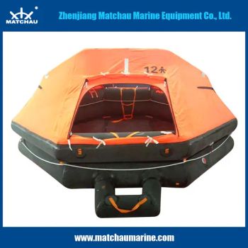 12 Person Lifesaving Self Righting Inflatable Life Raft Approved by Solas - Zhenjiang Matchau Marine Equipment Co., Ltd. - China