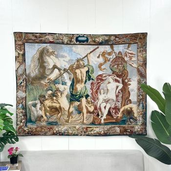 Home Decor Pattern Wall Hanging Custom Everard Leyniers Vintage Tapestry Wall Hanging Jacquard Woven Wall Hanging - Hangzhou Muyu Textile Co., Ltd. - China