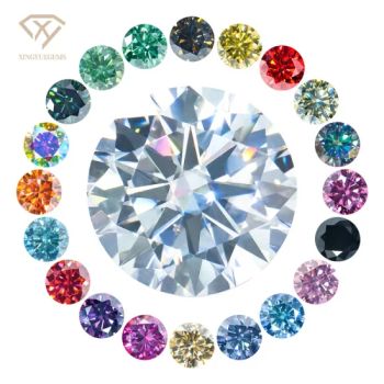 Wholesale 2023 New Gemstone Vvs1 Gra Certified Yellow Champagne Red Green Pink Gray Black Colored Moissanite Diamond Loose Stone - Guangxi Wuzhou Xingyuegems Co., Ltd - China