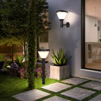 LED Light Decor Garden Lamp Hanging Lights Vintage Black Wall Mounted Lamps Modern Solar Outdoor Fixture Pack Bronze - SHENZHEN HOTOOK INDUSTRIAL CO LTD - China