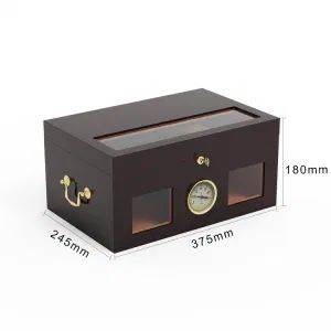 2023 Customized Handmade Cigar Humidor Wood Cigar Boxes Manufacturer Cabinet Spanish - Guangzhou Yuanzhou Package Box Co., Ltd. - China