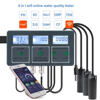 Tuya WiFi 8 in 1 Monitor Digital Water Quality Tester for Swimming Pool Digital Water Quality Tester - Henan Bingsheng Industrial Co., Ltd. - China