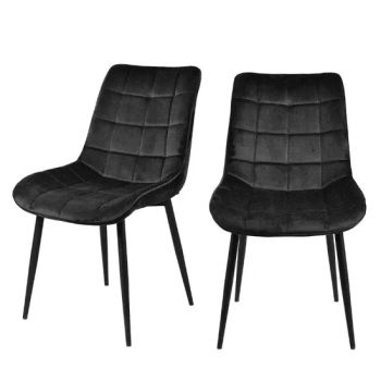 Cheap Modern Restaurant Used Velvet Dining Chairs with Metal Painted Legs Restaurant Dining Chairs - Tianjin Kingnod Furniture Co., Ltd. - China