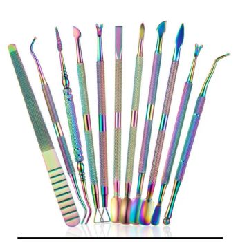 Wholesale Stainless Steel Manicure Cuticle Pusher Double End Nail Cuticle Pusher Remover Tool Kit - Guangzhou Skyrann Electronic Tech Co., Ltd. - China