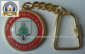 National Key Chain & Photo Dome Keychain (MJ-Keychain-001) Plating Gold Material Iron Specification SGS HS Code 7117190000 - Majestic Giftware Co., Ltd. - China