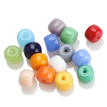 Wholesale 6X8 Barrels Pearlescent Surface Perforated Glass Crystal Beads - Ningbo General Union Co., Ltd. - China