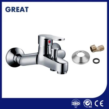 Great Bathroom Single Faucet Manufacturing Bath Taps with Shower Head Gl6403A64 Chrome Single Lever Bath Faucet Solid Brass Material Mobile Home Bathtub Faucet - Ningbo Great Manufacture & Trading Co., Ltd. - China